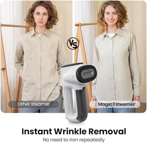 2-in-1 Aspirating Garment Steamer (Steam + Suction)